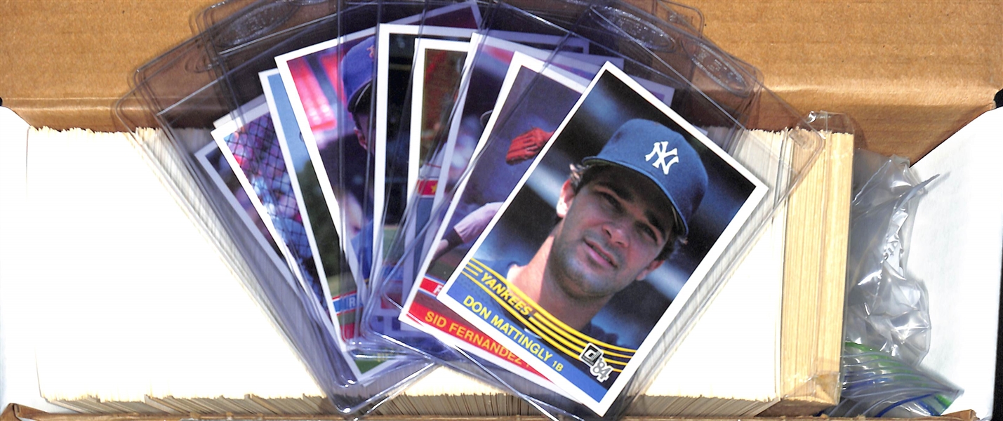 1984 Donruss Baseball Complete Set w. Don Mattingly & Darryl Strawberry Rookie Cards