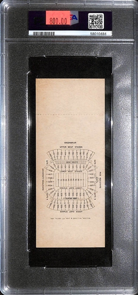 1959 Blue Bonnet Bowl Full Ticket (1st Blue Bonnet Bowl) - Clemson 23; Texas Christian 7 - Graded PSA 5