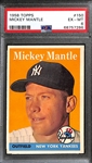 1958 Topps Mickey Mantle #150 Graded PSA 6