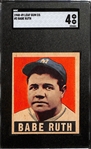 1948 Leaf Babe Ruth #3 Graded SGC 4 