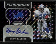 2023 Prizm Football Barry Sanders Flashback Autographs 1/1 Black Finite