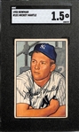 1952 Bowman Mickey Mantle #101 Graded SGC 1.5