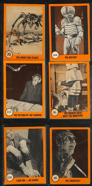 Lot of (69) Non-Sport Horror Monster Cards & (13) 1966 Monkees Cards