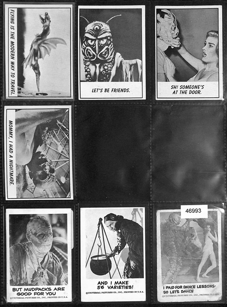 Lot of (69) Non-Sport Horror Monster Cards & (13) 1966 Monkees Cards