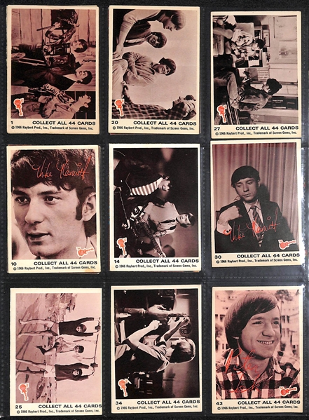 Lot of (69) Non-Sport Horror Monster Cards & (13) 1966 Monkees Cards