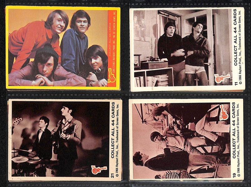 Lot of (69) Non-Sport Horror Monster Cards & (13) 1966 Monkees Cards