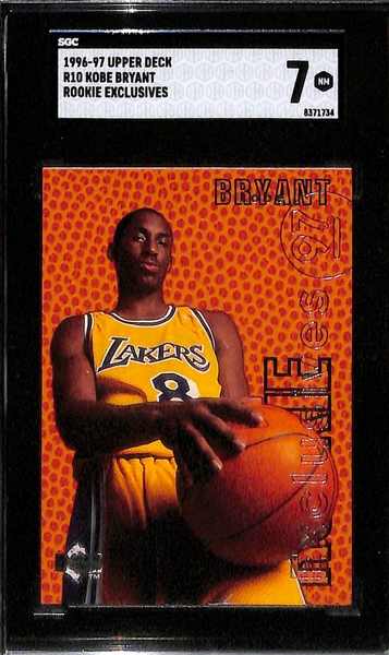 Lot - 1997 Upper Deck Hardwood Prospects Kobe Bryant Basketball Card #19