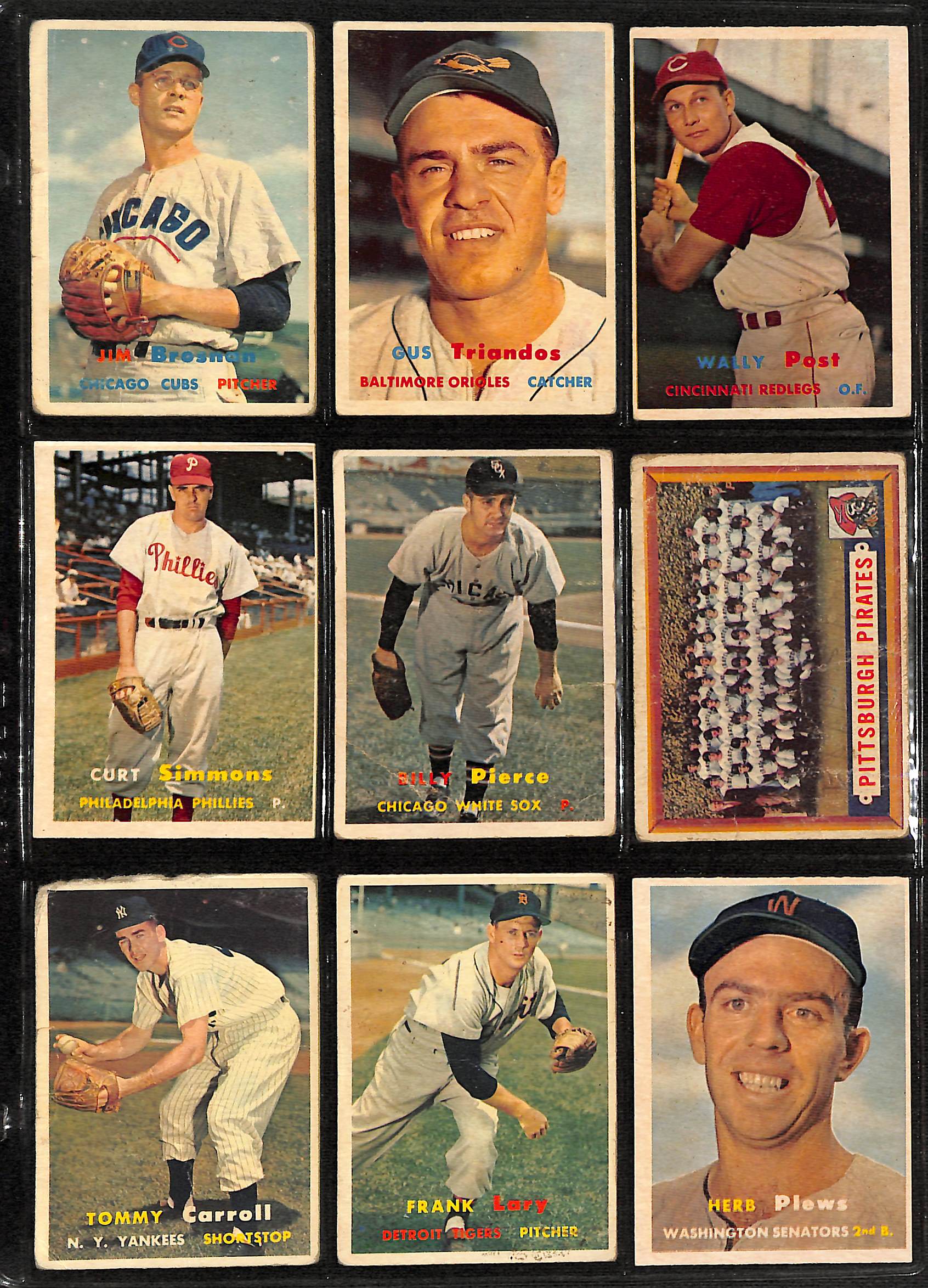 Lot Detail - Lot of (150+) 1957 Topps Baseball Cards (Ranging from #1 ...