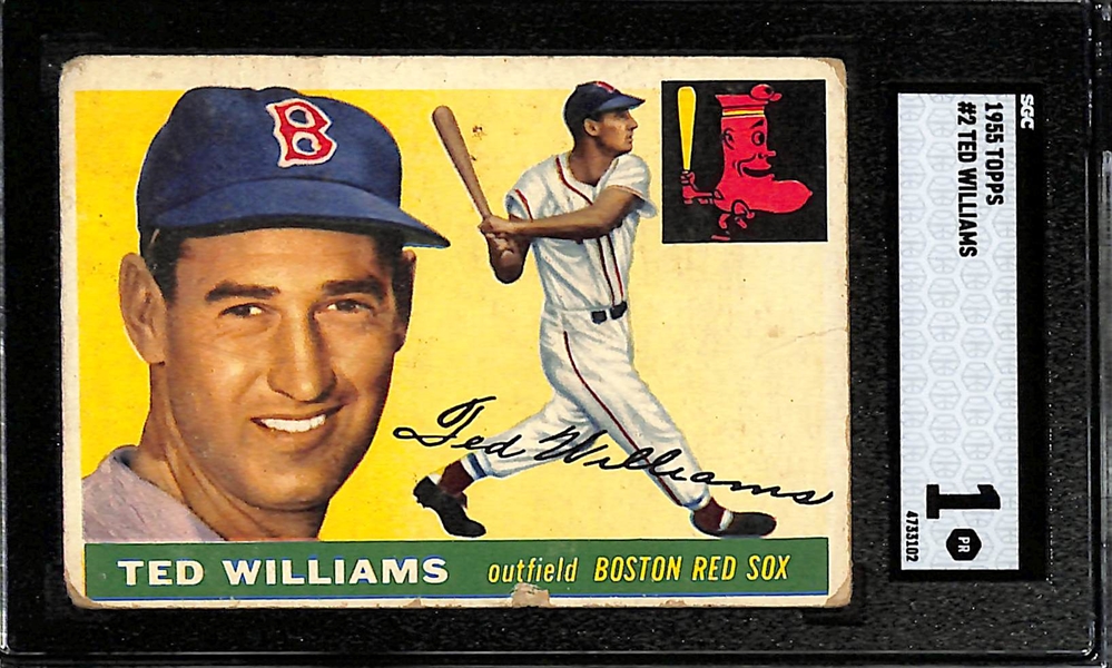 1955 Topps Ted Williams #2 Graded SGC 1