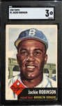 1953 Topps Jackie Robinson #1 Graded SGC 3