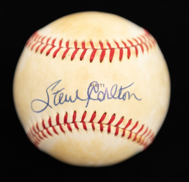 1980 World Series Baseball Autographed by Steve Carlton, Pete Rose and Mike Schmidt (JSA Auction Letter)