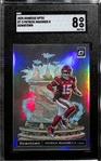 2020 Donruss Optic Patrick Mahomes Downtown Graded SGC 8