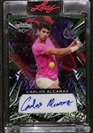 2023 Leaf Vibrance Carlos Alcaraz (2023 Wimbleton Winner) Autograph #d 3/6