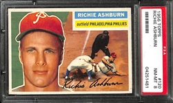 1956 Topps Richie Ashburn  #120 Graded PSA 8 NM-MT (Pack-Fresh Appearance!)