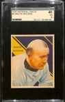 1935 National Chicle Knute Rockne #9 (HOF) Rookie Card (Notre Dame) Graded SGC 3