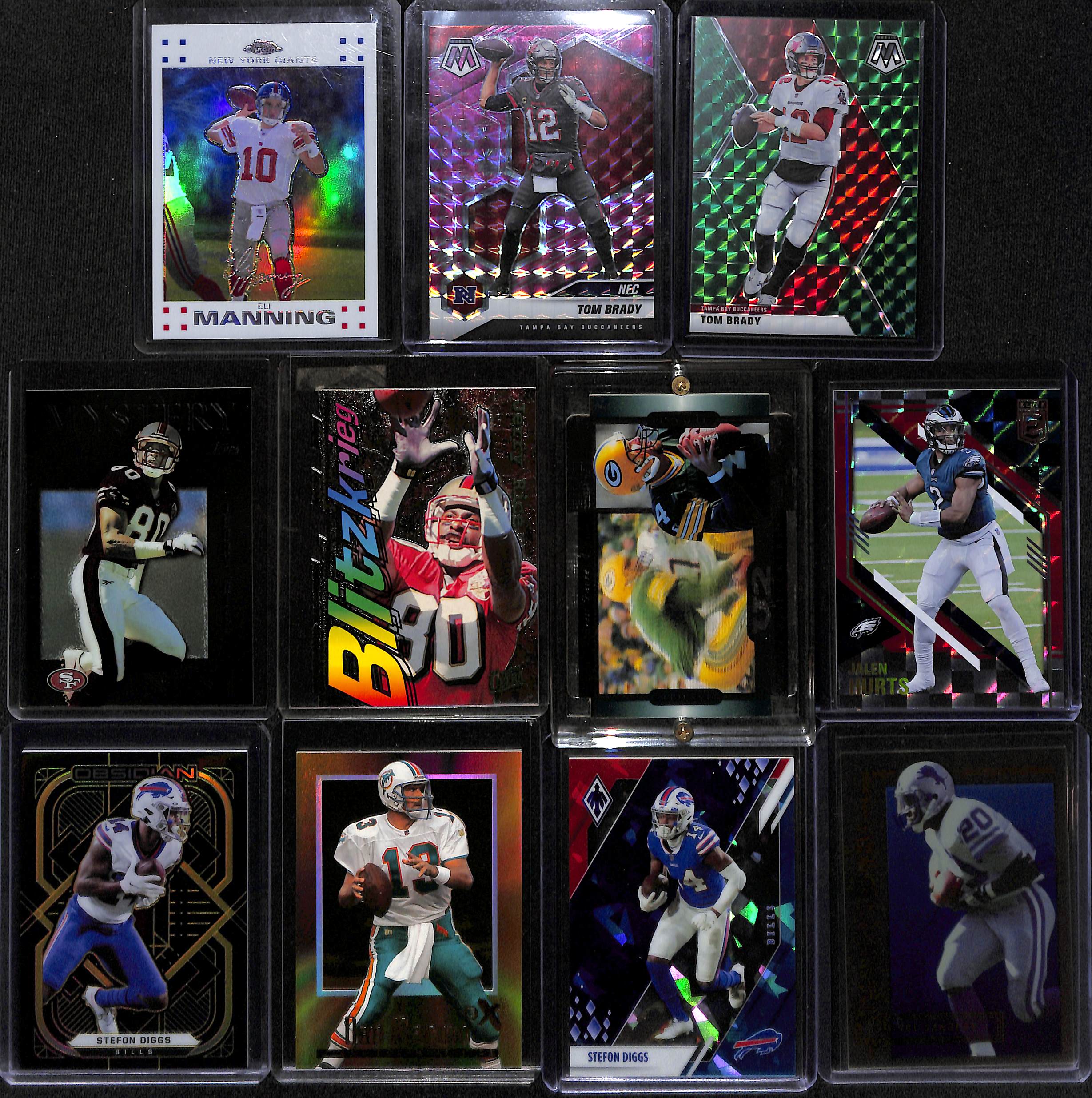 2008 Topps Football 12 Card All Star Set – Tom Brady, Manning, Favre, Roethlisberger