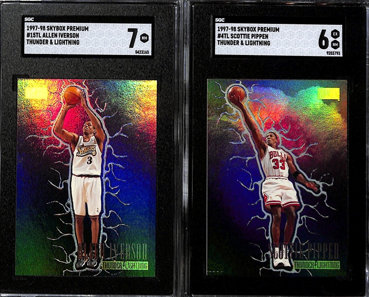 Lot Detail - (8) Graded 1997-98 Skybox Premium Thunder