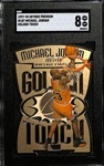 1997-98 Skybox Premium Michael Jordan # 1GT Golden Touch Insert Card Graded SGC 8