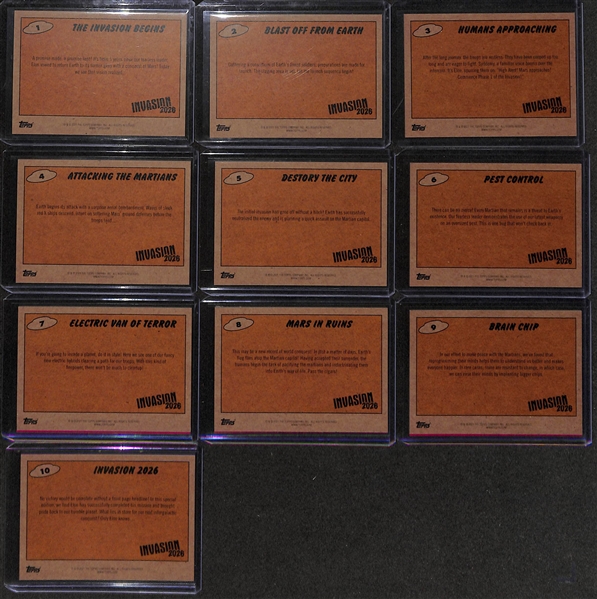 2021 Topps on Demand Mars Attack: Invasion 2026 - 10 Card Set - Elon Musk