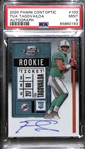 2020 Optic Contenders Tua Tagovailoa Autographed Rookie Card #103 Graded PSA 9