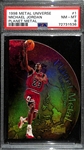 1998 Metal Universe Planet Metal Michael Jordan Card #1 Graded PSA 8