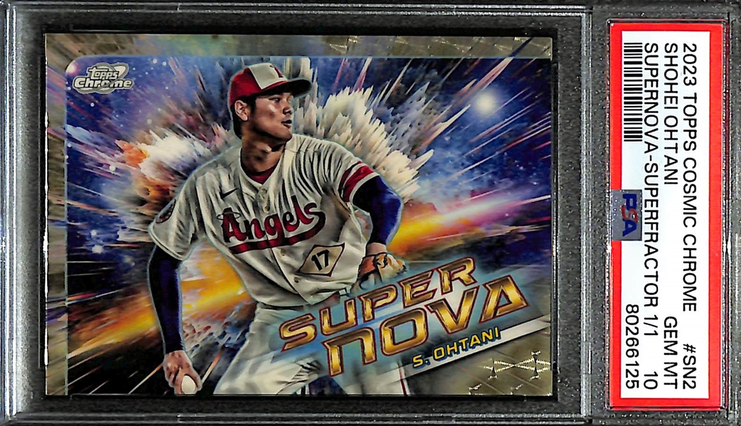 2023 Topps Cosmic Chrome Shohei Ohtani Supernova Superfractor 1/1 Graded PSA 10