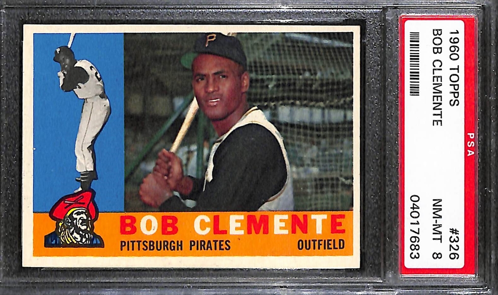 Pack Fresh 1960 Topps Roberto Clemente #326 Graded PSA 8 NM-MT