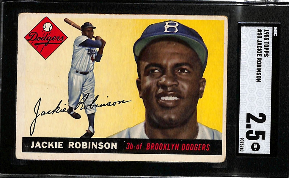 1955 Topps Jackie Robinson #50 Graded SGC 2.5