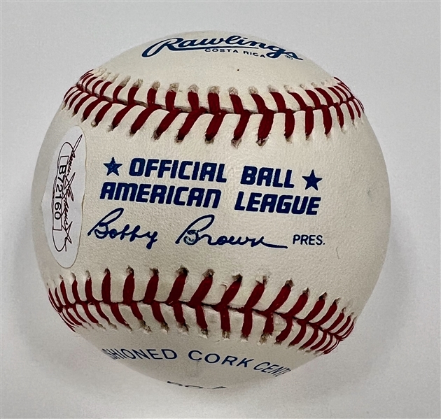 Ted Williams Signed Official AL Baseball (Full PSA/DNA Letter w. 9 Autograph Grade!)