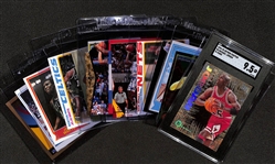Basketball Card Lot w. 1994-95 Skybox Emotion Michael Jordan N-Tense Insert SGC 9.5 & Rookies of Bill Walton, Shaquille ONeal, A. Hardaway, & Bernard King