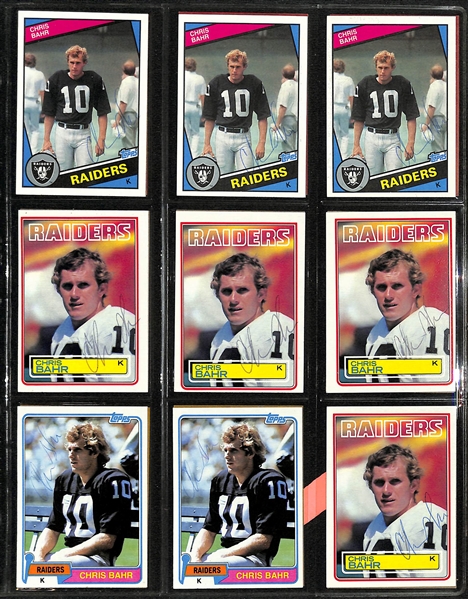 Lot of Over (400) Signed Football Cards w. (5) Theisman, Munoz, Danny White, Jim McMahon, (4) Dan Hampton, (5) Dan Fouts, + (JSA Auction Letter) 