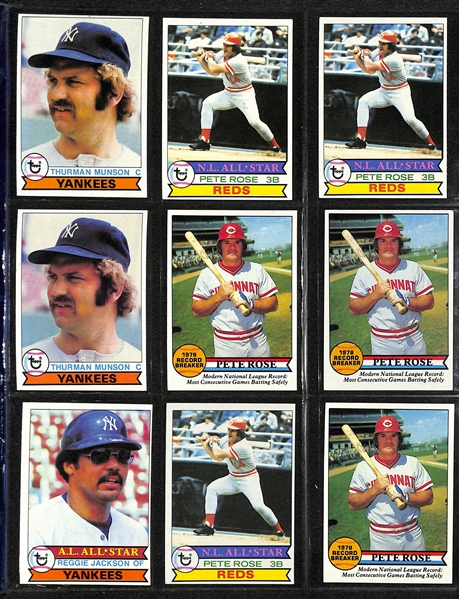 Lot of 88 Sports Cards w. Rookie (2 Ozzie Smith, Ron Guidry , Dennis Eckersley) & Stars (Nolan Ryan, Pete Rose, Tom Brady)