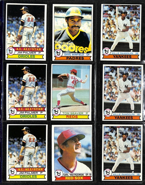 Lot of 88 Sports Cards w. Rookie (2 Ozzie Smith, Ron Guidry , Dennis Eckersley) & Stars (Nolan Ryan, Pete Rose, Tom Brady)