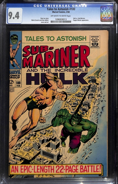 Tales to Astonish #100 (2/68) Graded CGC 9.4