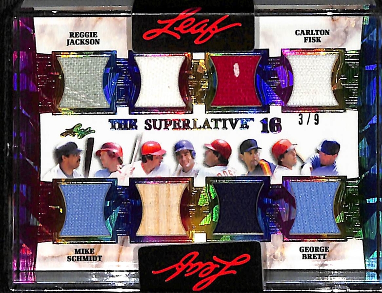 Lot of (3) 2023 Leaf Superlative Mixed Sport Cards inc. Demar DeRozan/Damian Lillard Dual Autograph (#/7), Sasha Banks Autograph (#/9),+