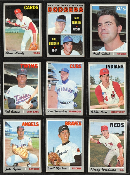 Lot of (350+) 1970 Topps Baseball Cards w. Thurman Munson Rookie
