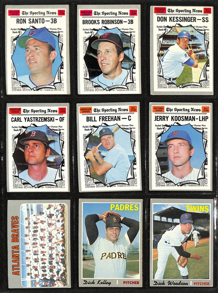 Lot of (350+) 1970 Topps Baseball Cards w. Thurman Munson Rookie