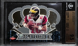 2000 Crown Royale Tom Brady #110 Rookie Card Graded BGS 9.5