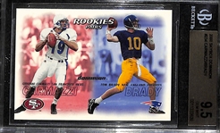 2000 Skybox Dominion Tom Brady Rookie Card Graded BGS 9.5