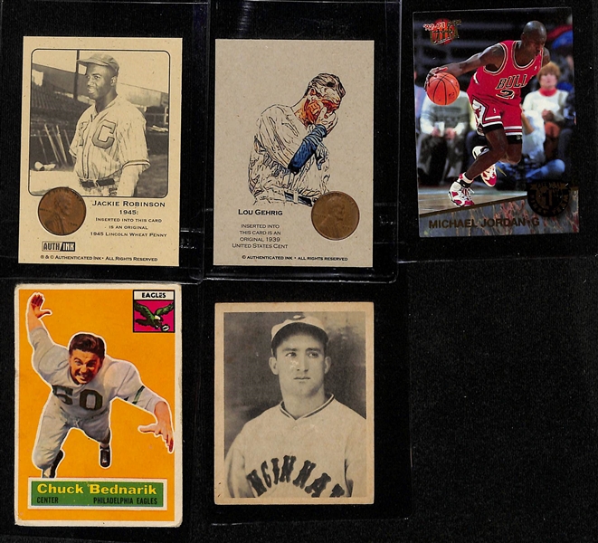 (34) Sports Cards Inc. Autographs (Dominique Wilkins, R. Carew, B. Robinson, Doerr, Kell, Cone), 3 Ohtani Rookies, & More (JSA Auction Letter)