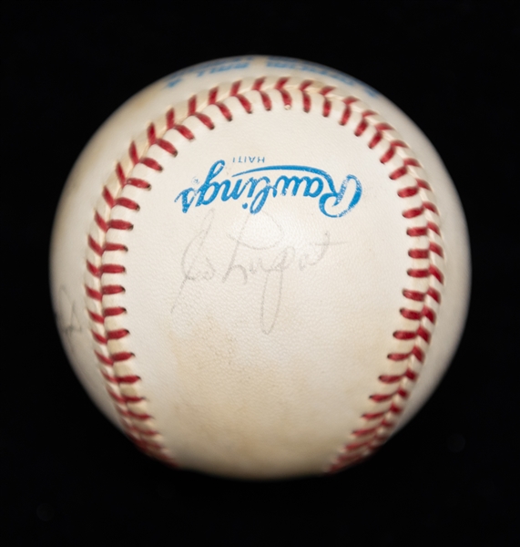 Lot of (4) Multi-Signed Baseballs w. HOF Pitchers Signed Baseball (JSA Auction Letter)