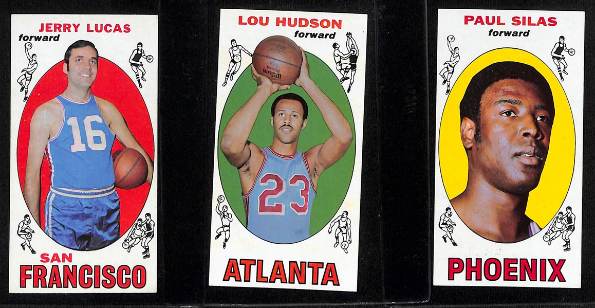 Lot of (73) 1969-70 Topps Basketball Cards w. Lenny Wilkens