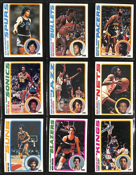 Lot of (3) Topps Basketball Sets - 1978/79 Complete, 1979/80 Complete, & 1981/82 Near Complete