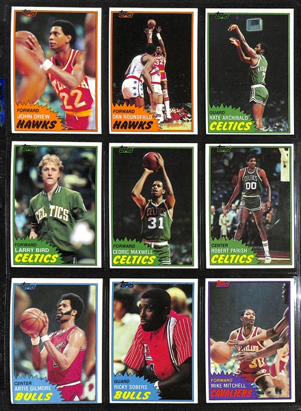 Lot of (3) Topps Basketball Sets - 1978/79 Complete, 1979/80 Complete, & 1981/82 Near Complete