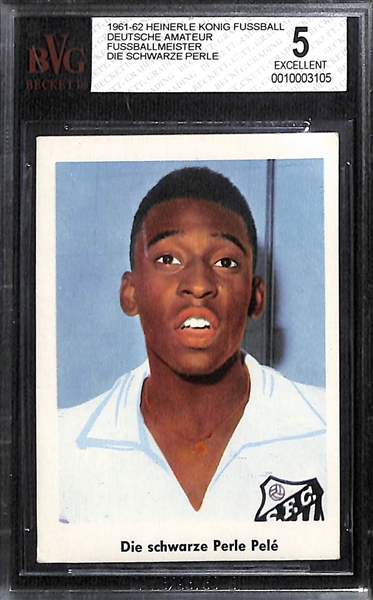 1961-62 Heinerle Konig Fussball Pele - Deutsche Amateur Fussballmeister Die Schwarze Perle - BGS 5