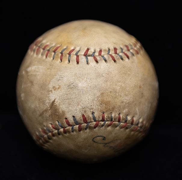 HOFer Lefty Gomez Signed Vintage Baseball - JSA Auction Letter