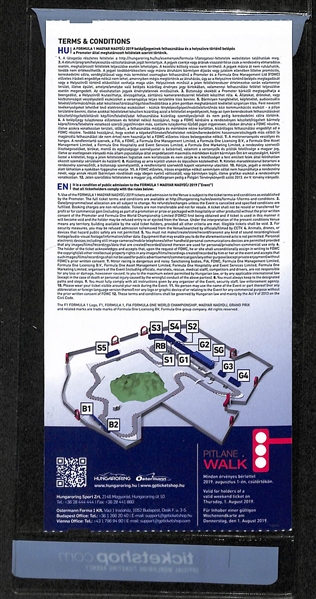 Max Verstappen Signed 2019 Hungaroring Grand Prix Pentek  Hungaroring JSA COA