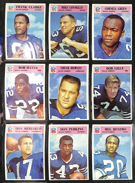 1966 Philadelphia Football Complete Set of 198 Cards w. Gale Sayers Rookie Card & Jim Brown