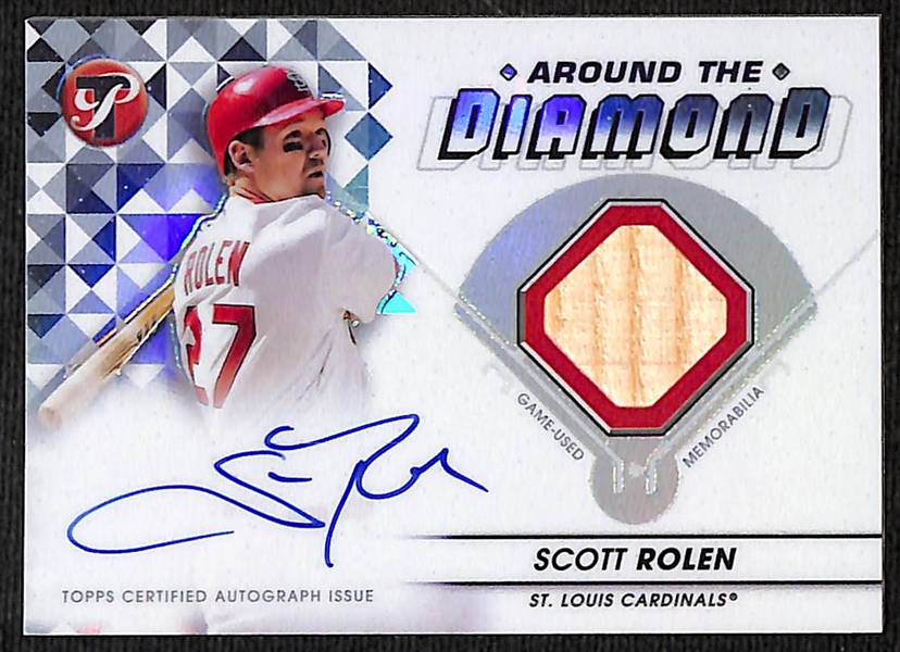 Lot of (19) 2023 Topps Baseball Cards inc. Pristine Scott Rolen Autograph Bat, Cosmic Mike Trout/Shohei Ohtani Star Clusters, Pristine Miguel Vargas Rookie Autograph ,+
