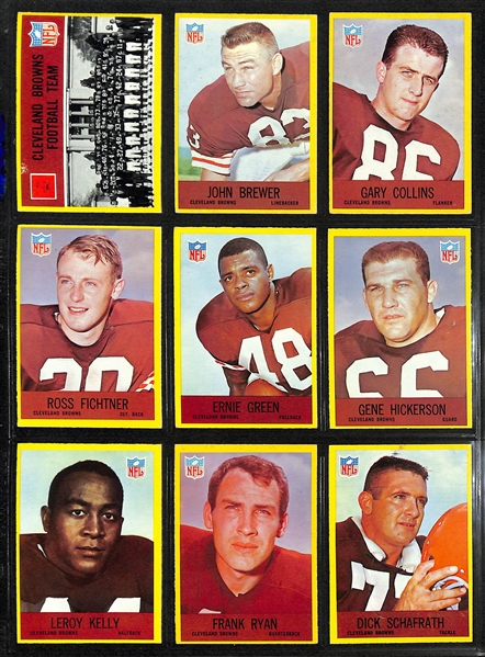 1967 Philadelphia Football Complete Set of 198 Cards w. Leroy Kelly Rookie Card